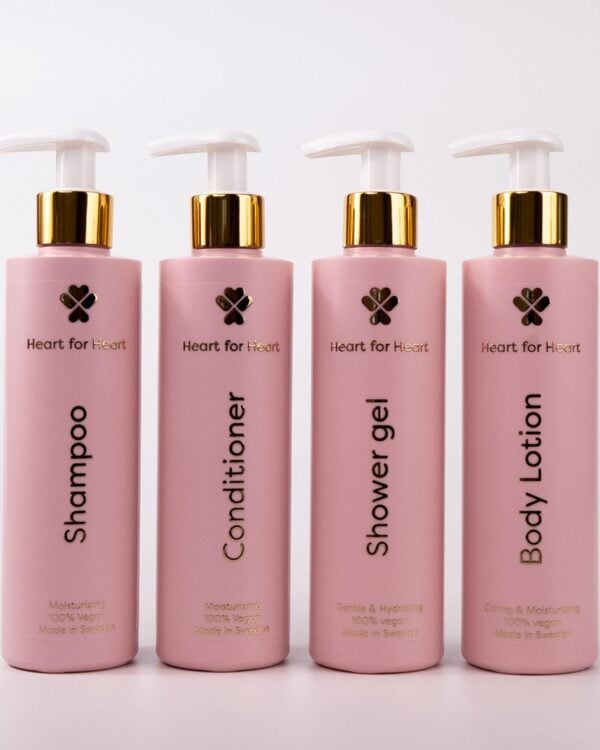 Heart For Heart Schampo, Balsam, Duschkräm & Body Lotion
